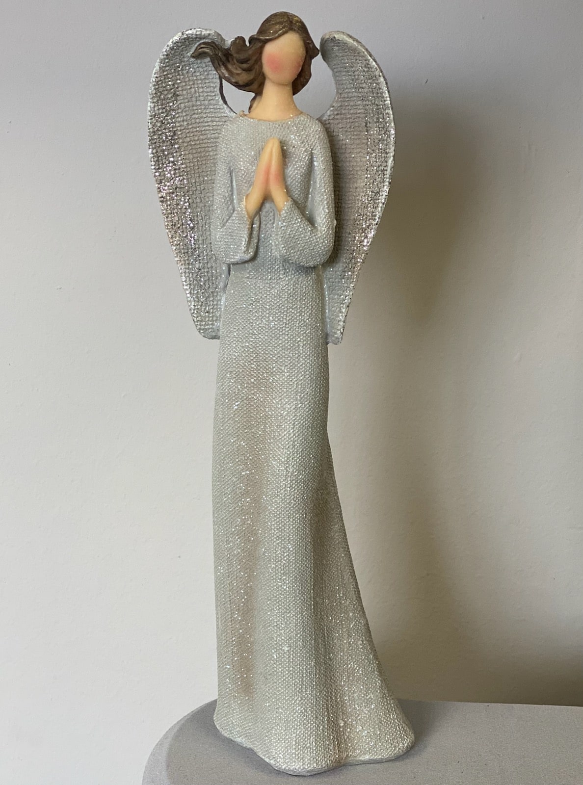 Large Sparkle Angel Figurine - 12